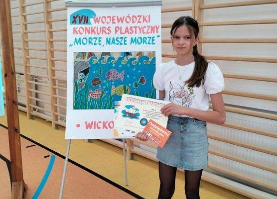 Nagrodzeni w Wojewódzkim Konkursie Plastycznym: „Morze, nasze morze” grafika