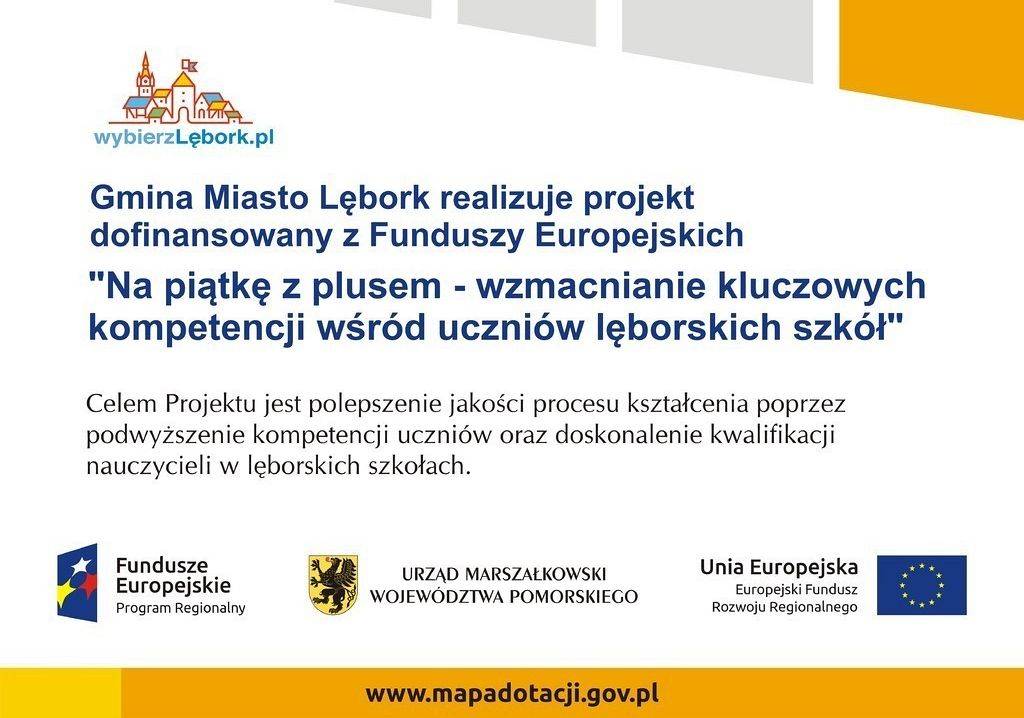 Rekrutacja do projektu „ Na piątkę z plusem…” grafika