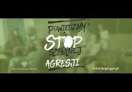 "Powiedzmy STOP szkolnej agresji" grafika