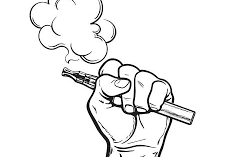 Informacja dotycząca potencjalnych zagrożeń związanych ze stosowaniem e- papierosów grafika