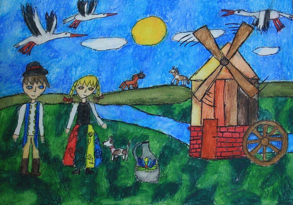 „Z pędzlem przez świat: Folklorem, wzorem i kolorem” – XIII Ogólnopolski Konkurs Plastyczny grafika