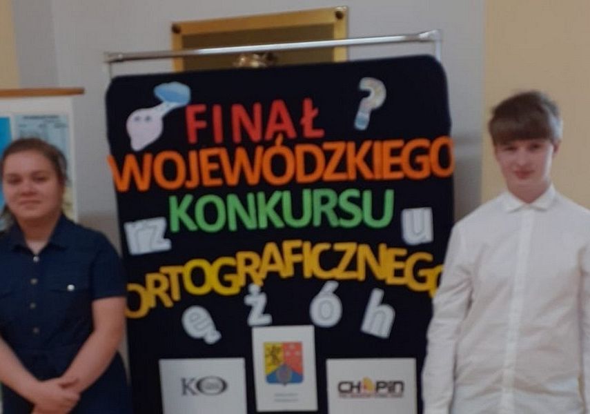 Ortograficzny sukces naszych uczniów grafika