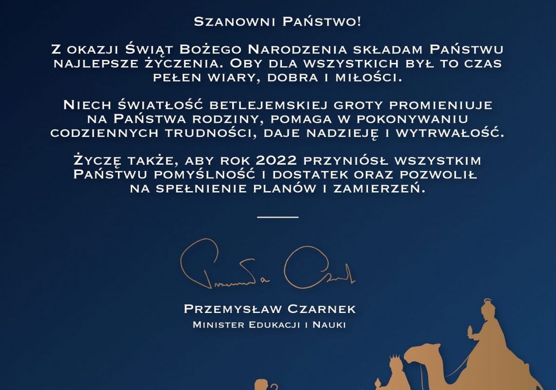 Życzenia z okazji świąt Bożego Narodzenia grafika