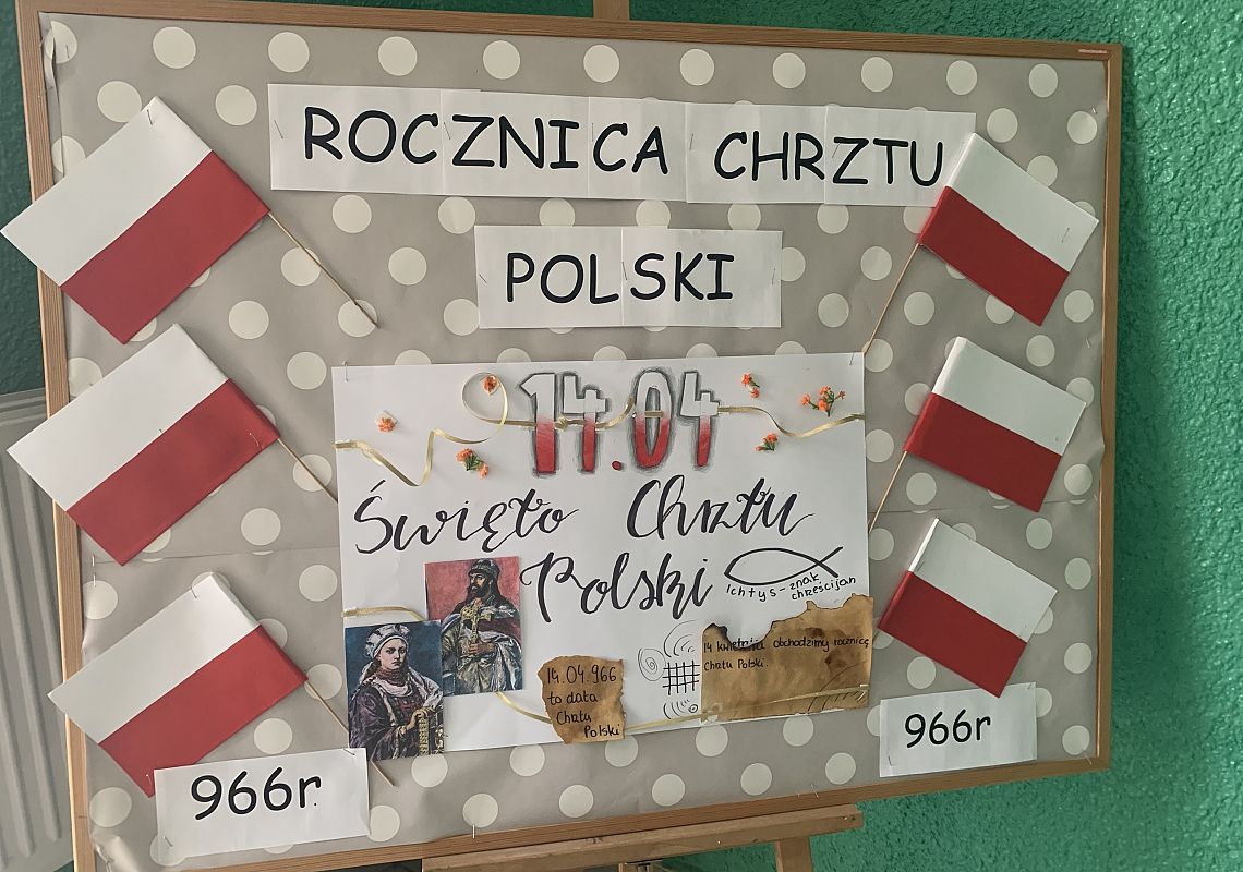 Upamiętnienie chrztu Polski grafika