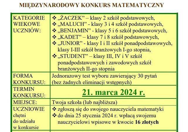 Kangur 2024 grafika