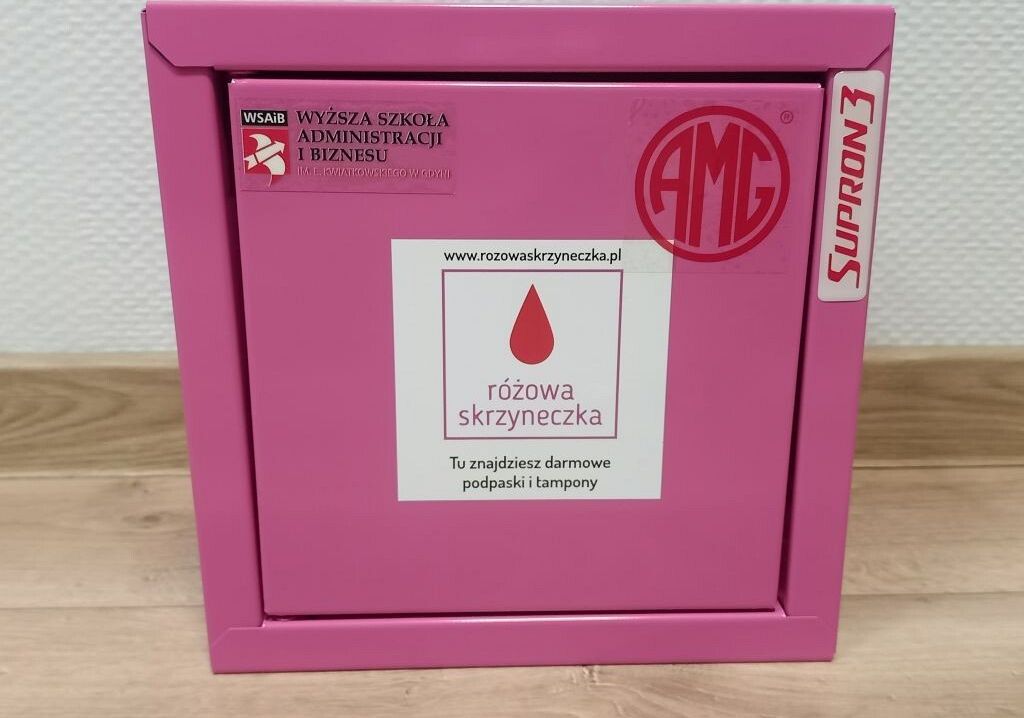 Różowa Skrzyneczka pod opieką WSAiB grafika