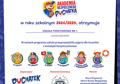 Akademia Bezpiecznego Puchatka grafika