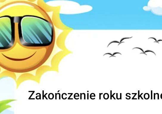 Organizacja zakończenia roku szkolnego 2025/2026 grafika
