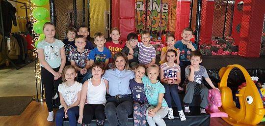 Szaleństwa klasy IIc w sali zabaw Madagaskar