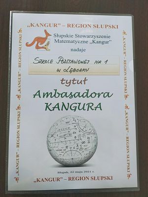 SP 1 w Lęborku Ambasadorem Kangura