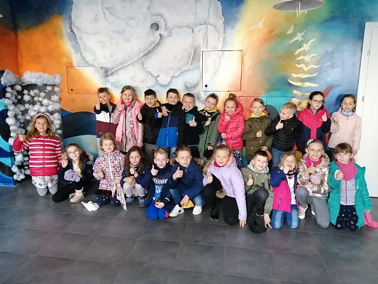 Wizyta klas Ib i Ic w Teatrze Lalki Tęcza w Słupsku