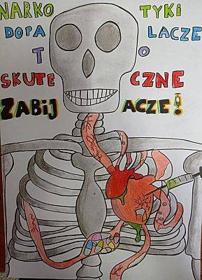 Zdrowy styl życia – „Stop uzależnieniom” -  rozstrzygnięty konkurs plastyczny