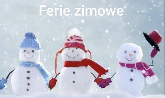 Ferie zimowe w szkole