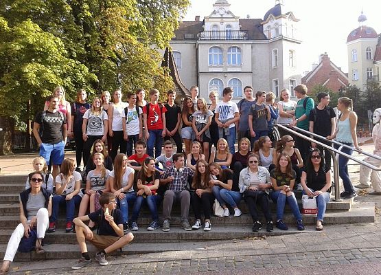 Polsko – niemiecka wymiana młodzieży –  warsztaty językowo-historyczne w Gdańsku:  „Es begann in Danzig….“ – „Zaczęło się w Gdańsku….“ grafika