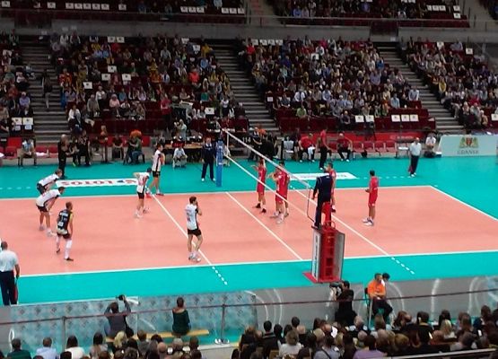 Mecz siatkarski w Ergo Arenie grafika