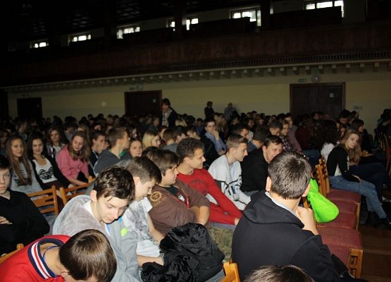 Przedstawienie ku przestrodze grafika