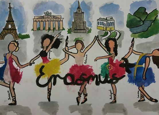 Wyniki Międzynarodowego Konkursu na logo naszego projektu ERASMUS+: "OPENING DOORS TO EUROPE" grafika