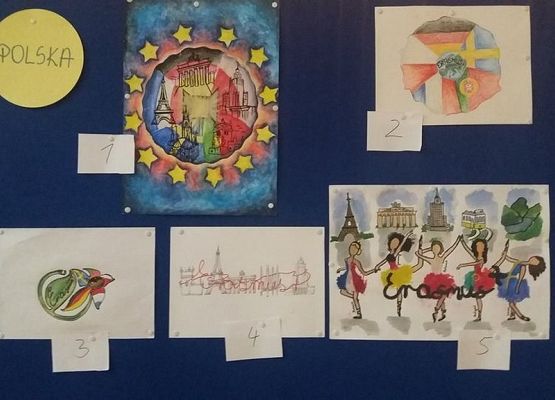 Wyniki Międzynarodowego Konkursu na logo naszego projektu ERASMUS+: "OPENING DOORS TO EUROPE" grafika