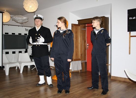 Spotkanie ze szkołą morską grafika