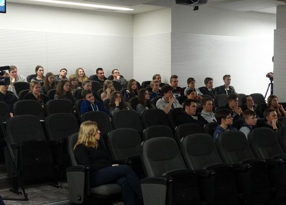 Wizyta w stolicy w ramach kosmicznego projektu "Pan Stanisław" grafika