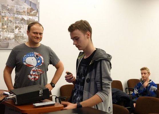 Wizyta w stolicy w ramach kosmicznego projektu "Pan Stanisław" grafika