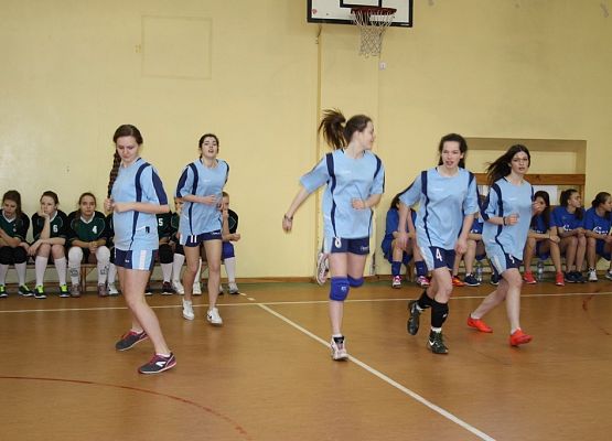 Turniej piłki siatkowej dziewcząt Erasmus+ grafika