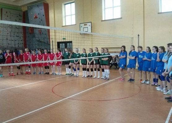 Turniej piłki siatkowej dziewcząt Erasmus+ grafika