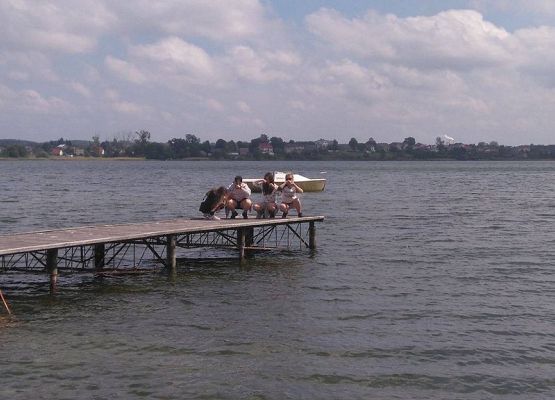 Trzecioklasiści na biwaku grafika