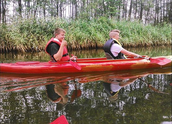 Pożegnanie lata na spływie kajakowym grafika