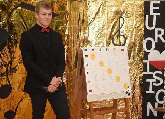 Eurowizja z ,, Erasmus+” grafika