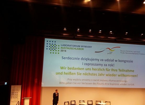 „Laboratorium Wymiany”- kongres organizatorów wymiany szkolnej z Polski i Niemiec grafika