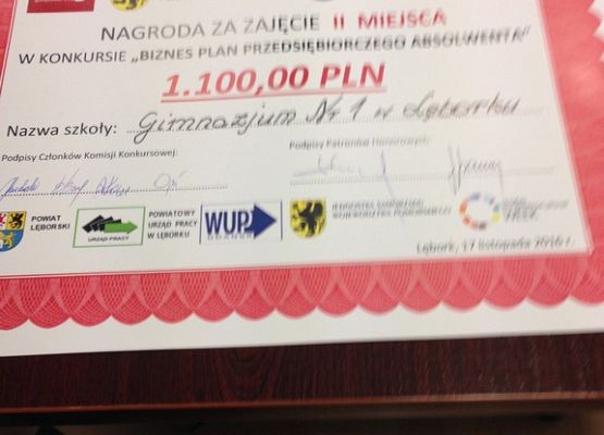 Pomorski Dzień Przedsiębiorczości i sukces naszych uczennic grafika