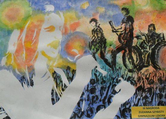 Pogodziła plastykę i rock n’rolla grafika