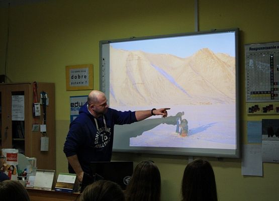 Spotkanie z polarnikiem grafika