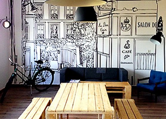 Uwaga! świeżo malowane grafika