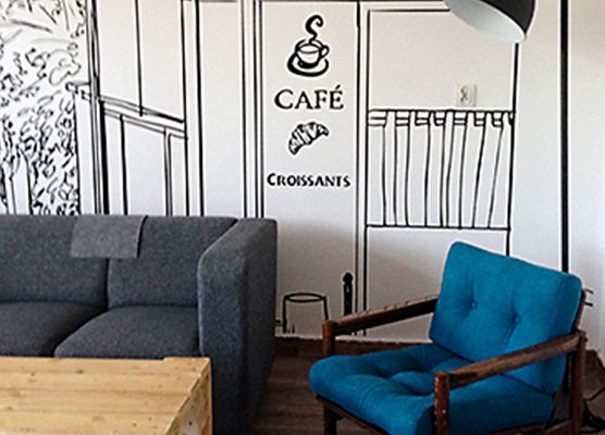 Uwaga! świeżo malowane grafika