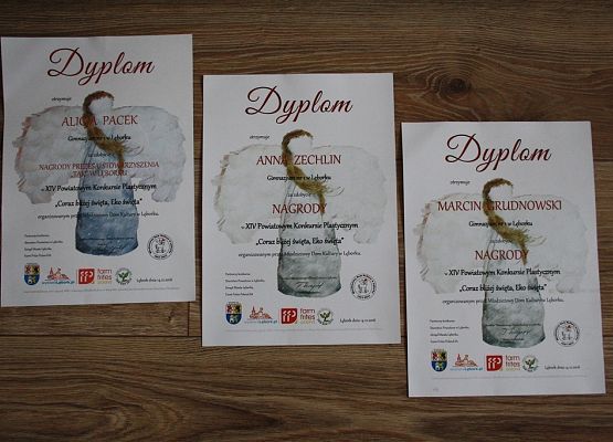 Nagroda prezesa Stowarzyszenia "TAK" w XIV Powiatowym Konkursie Plastycznym grafika