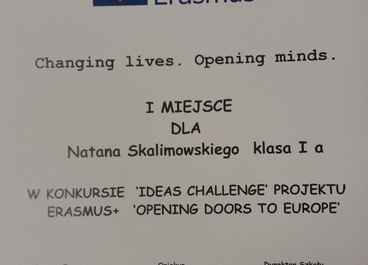 Konkursy projektu Erasmus+ grafika