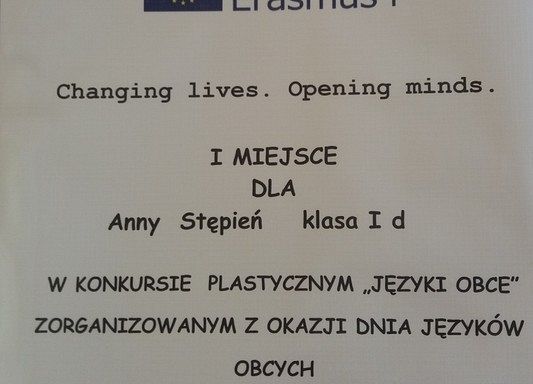 Konkursy projektu Erasmus+ grafika