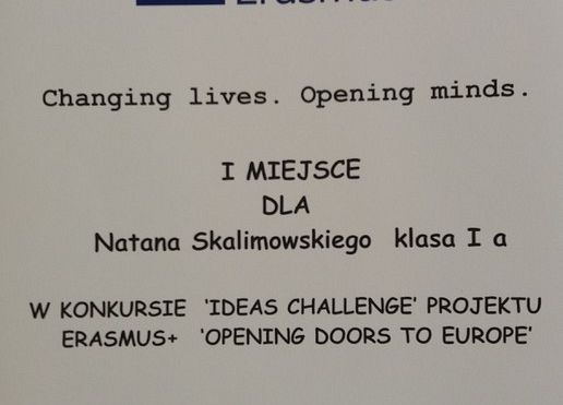 Konkursy projektu Erasmus+ grafika