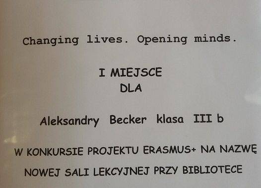 Konkursy projektu Erasmus+ grafika