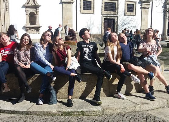 Grupa Erasmus+ w Portugalii grafika