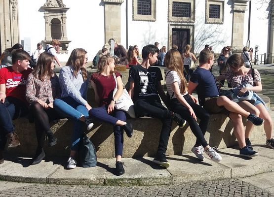 Grupa Erasmus+ w Portugalii grafika