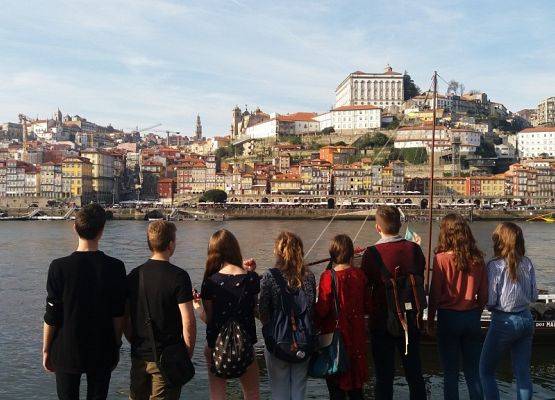 Grupa Erasmus+ w Portugalii grafika