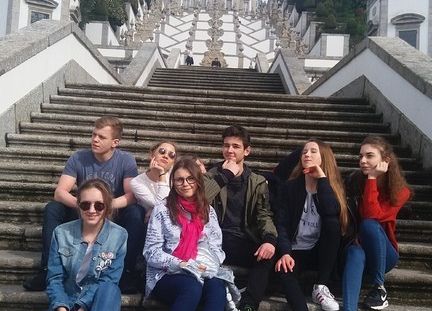 Grupa Erasmus+ w Portugalii grafika