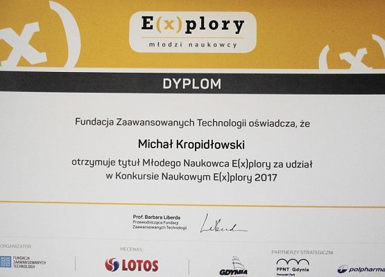 Michał Kropidłowski w regionie E(x)plory grafika