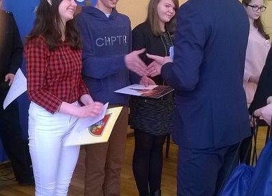 Sukces naszych gimnazjalistów w eliminacjach miejskich Ogólnopolskiego Turnieju Wiedzy Pożarniczej „ Młodzież zapobiega pożarom” grafika