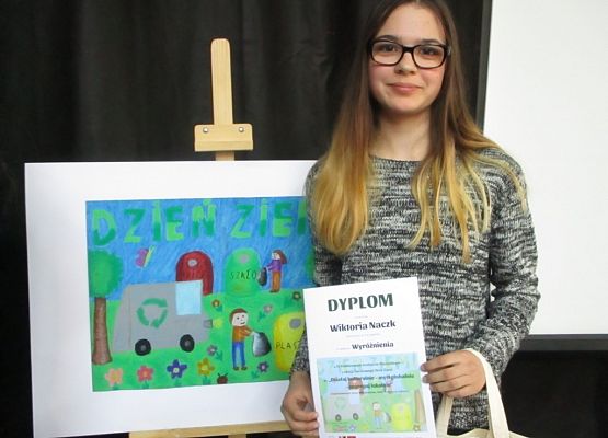 IV Powiatowy Konkurs Plastyczny "Działaj kulturalnie - myśl globalnie - segreguj lokalnie” grafika