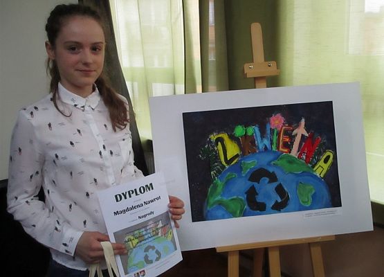IV Powiatowy Konkurs Plastyczny "Działaj kulturalnie - myśl globalnie - segreguj lokalnie” grafika