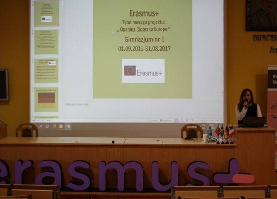 Konferencja Erasmus+ w Lęborku grafika